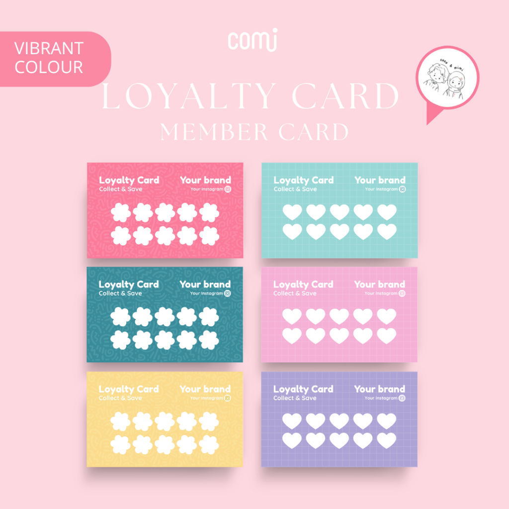 Loyalty Card - Member Card - Kartu Member Custom - Kartu Member - Kartu Loyalti - Comi