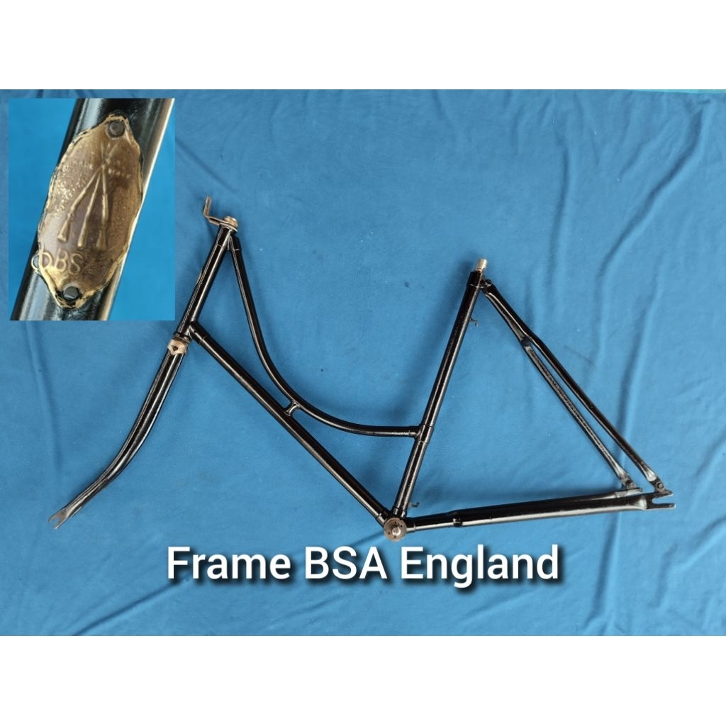 Frame + Fork sepeda onthel tua BSA England original