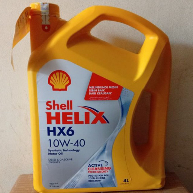 Oli shell Hx6 4Liter oli mesin Hx6 4L Oli Pelumas mesin Shel Hx6 4Liter Oli Galon Shel Hx6 4liter