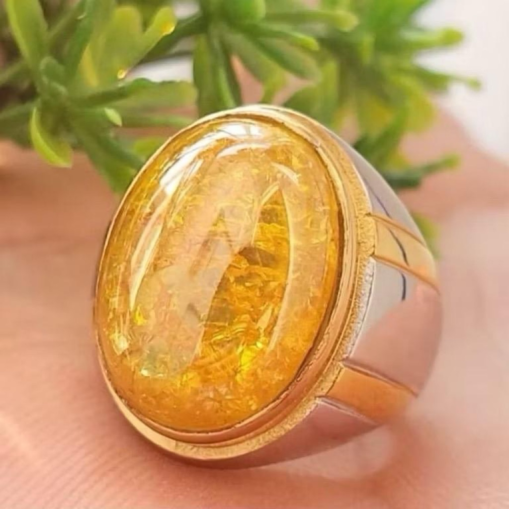 Batu akik yellow pecah seribu kualitas super