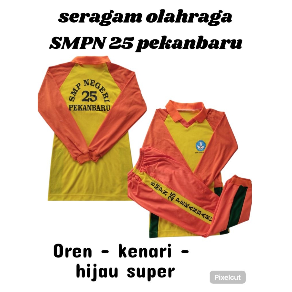 [ 2 ] seragam olahraga SMP kota Pekanbaru/ seragam siswa / seragam olahraga / kaos olahraga / kaos l