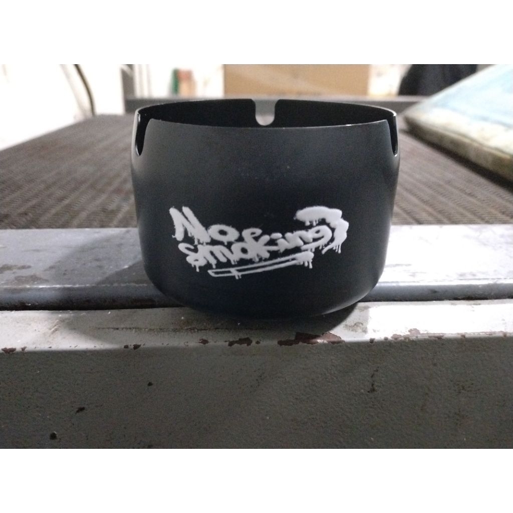 CUSTOM ASBAK STANLESS ASBAK promosi/souvenir#asbak cetak logo SETIKER UV/sablon