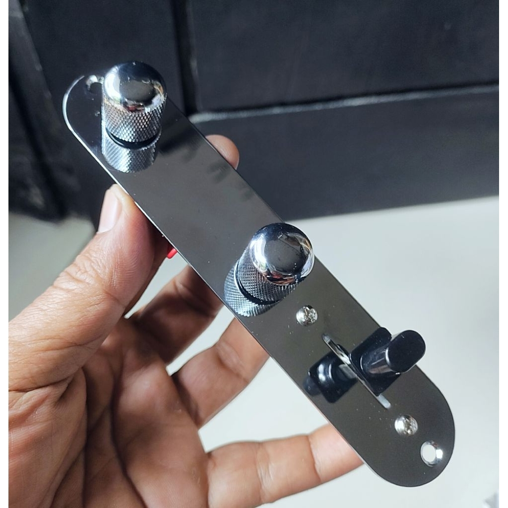 Plate plat Control wiring gitar fender telecaster chrome kondisi Baru