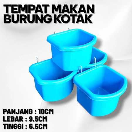 TEMPAT MAKAN GANTUNG BURUNG KOTAK KECIL