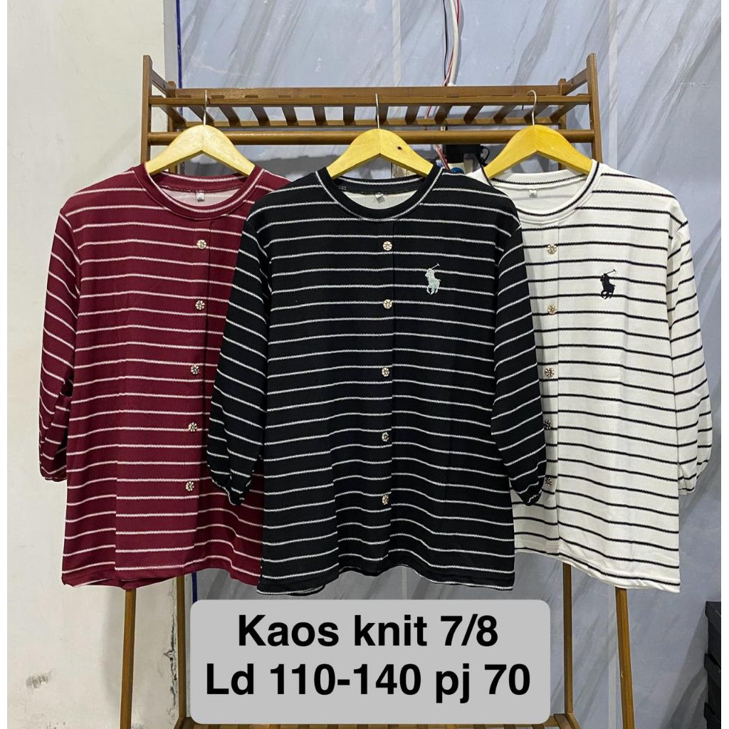 kaos panjang knit