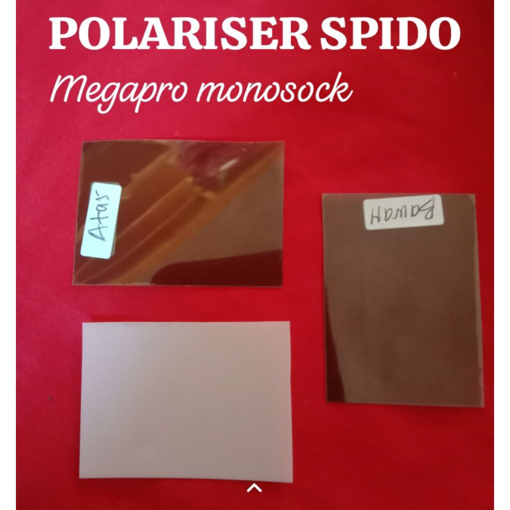 polarizer polariser sparepart lapisan lcd speedometer motor honda megapro monosock