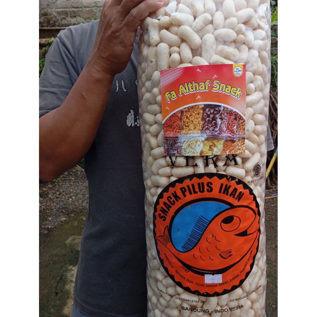 SNACK PILUS IKAN ASIN|KERUPUK AMPLANG IKAN KEMASAN 1 BALL|KERUPUK AMPLANG VARIAN RASA ASIN ORIGINAL