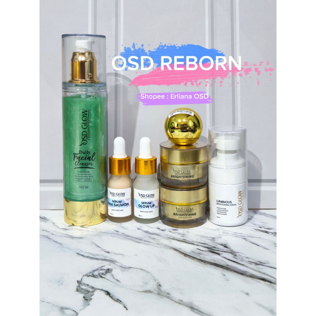 OSD REBORN Skincare Olla Skin Daily Day Cream, Night Cream, Facial Wash, Sabun Muka, Cream Moist Ece