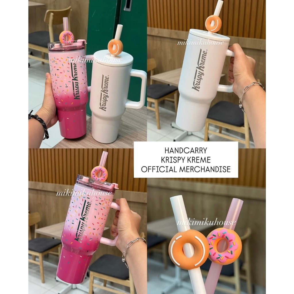 HANDCARRY KRIPSY KREME TUMBLER OFFICIAL MERCHANDISE DONAT KRISPYKREME STAINLESS STEEL TUMBLER CLASSI
