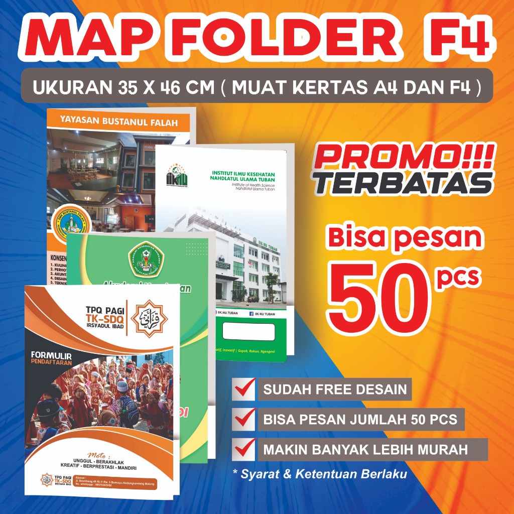 Cetak Map Folder Custom murah