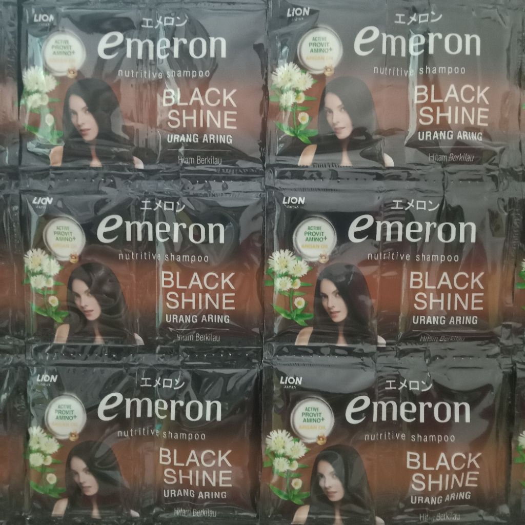 72 SACHET EMERON 500 BLACK SHINE TWIN PACK (SHAMPO)