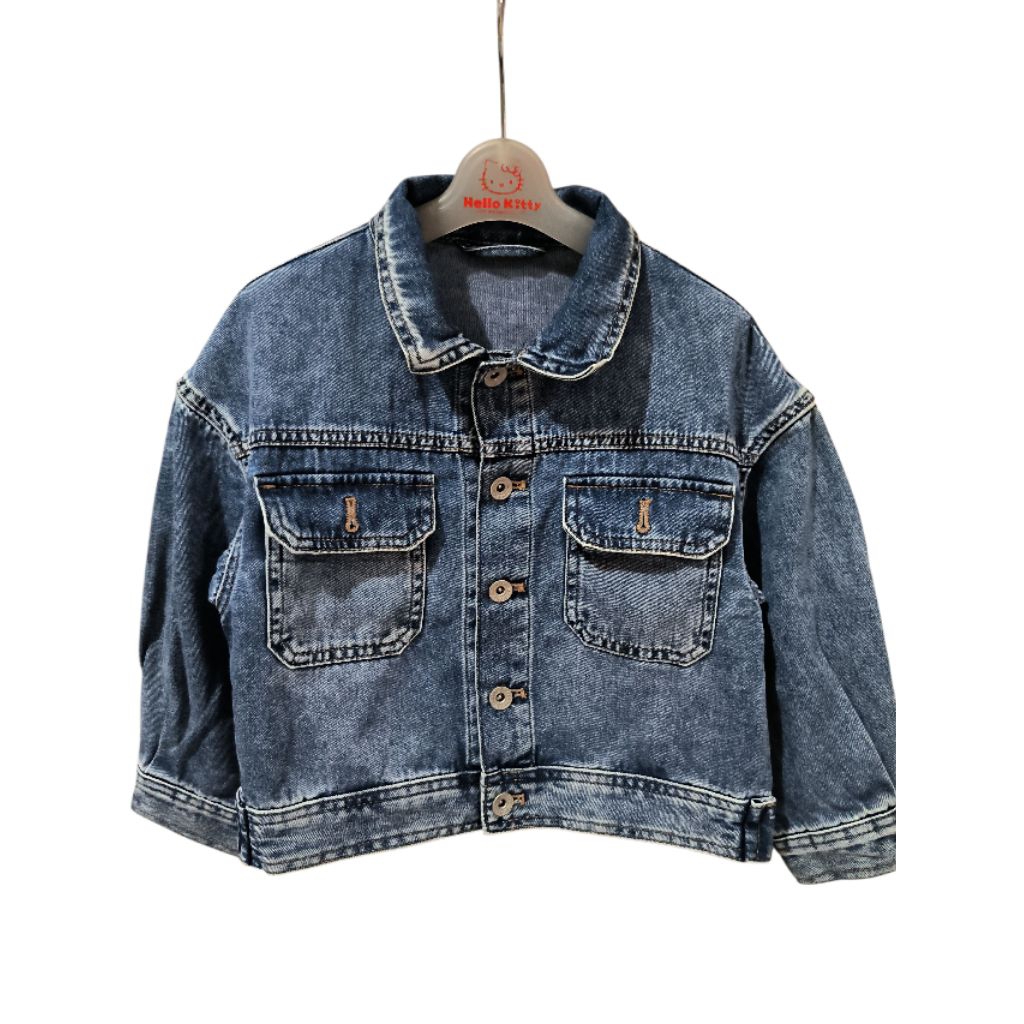 Jaket Crop Jeans GU size 120