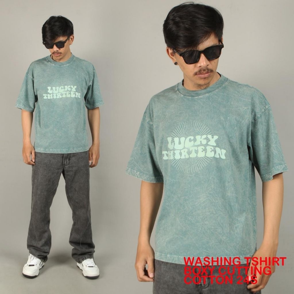 LUMO.LTD TERBARU "KS-BXY LUCK 13-GR" KAOS TSHIRT HOOPS BANJARMASIN