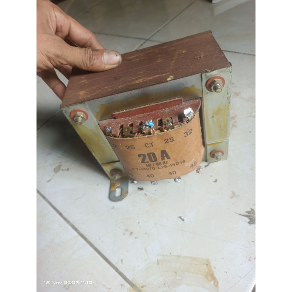 Trafo 20 amper ct45 ERA Trafo Era 20A Ct45