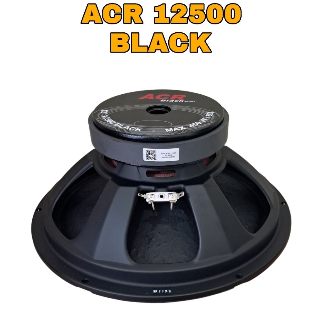Speaker 12 Inch Acr 12500 Black 450 Watt Subwoofer