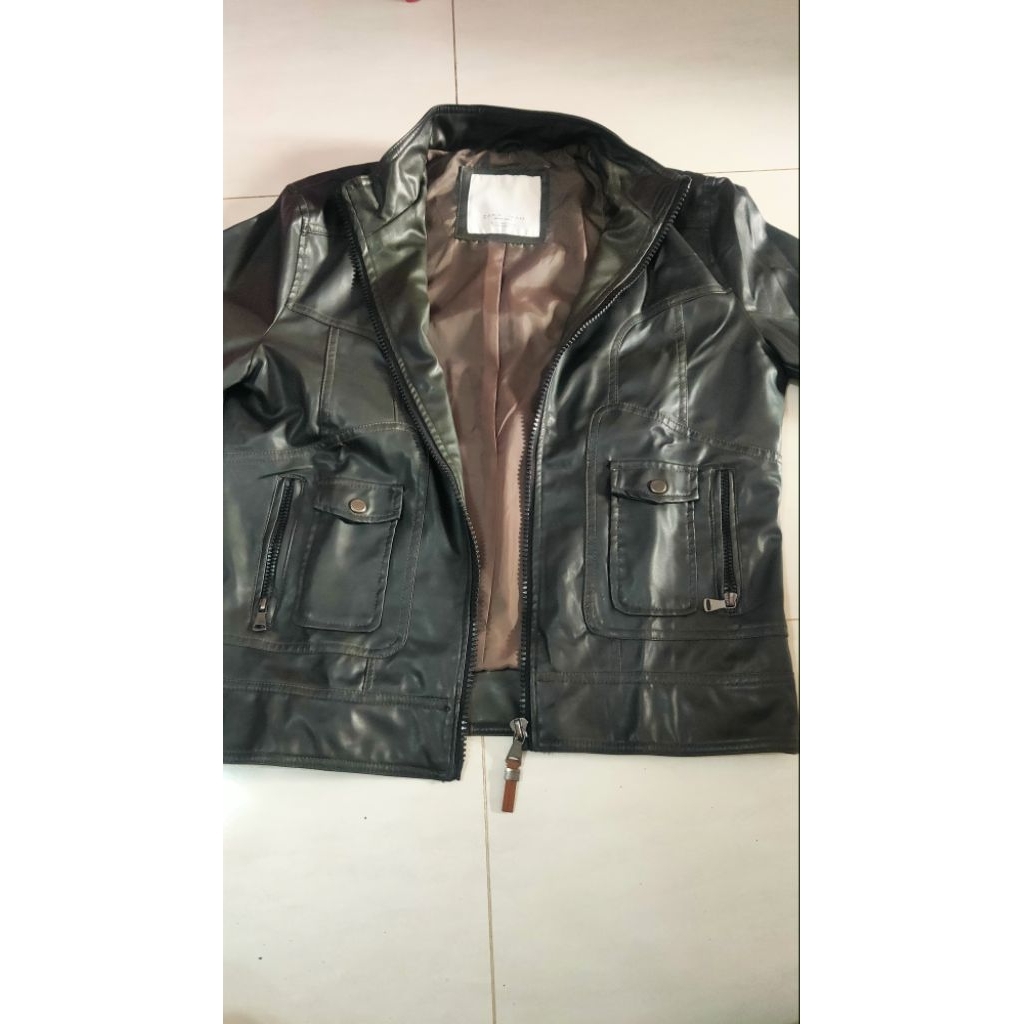 Jaket Kulit Zara