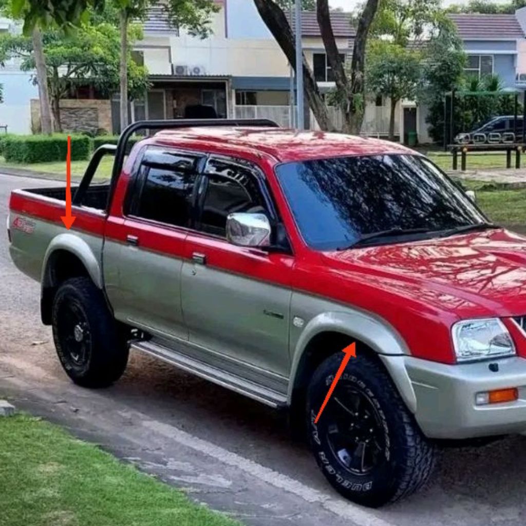 over fender strada l200 double kabin model original spakbor ban l200 fullset