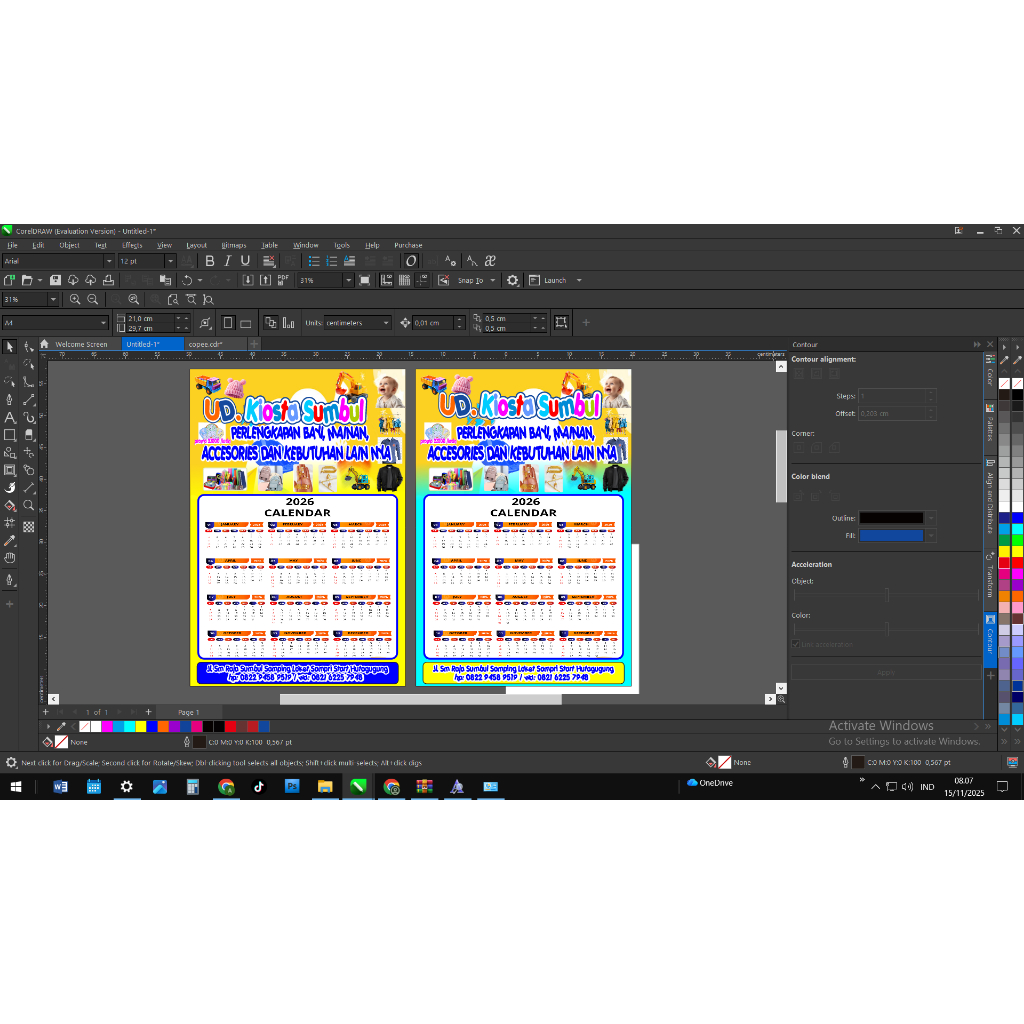 TEMPLATE KALENDER 2026 TERBARU - Desain Kalender Siap Edit & Cetak