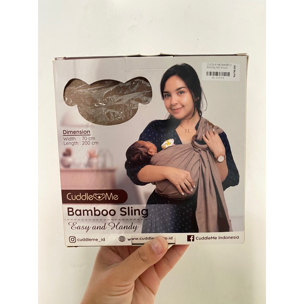 Preloved Cuddle Me Ring Sling – Warna Solid Latte