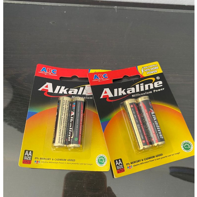 Baterai ABC Alkaline AA A2 Isi 2//Baterai Ukuran Jam Dinding