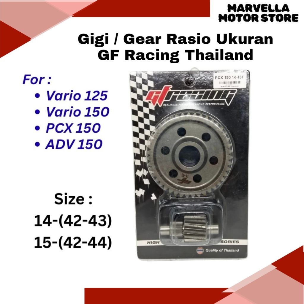 Gigi Rasio GF Racing Vario 125 PCX 150 ADV 150 Vario 150