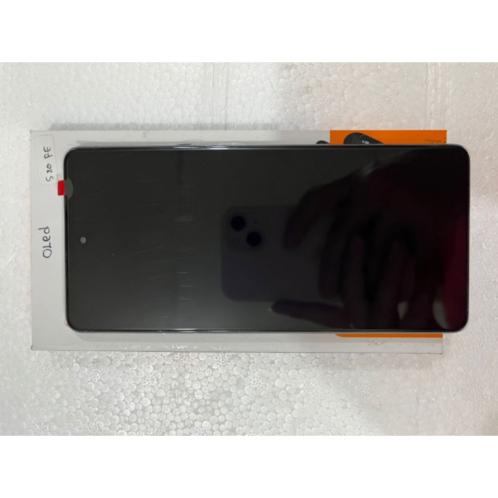 LCD + FRAME TOUCHSCREEN OLED ORI SAMSUNG S20FE , S20 FE FINGERPRINT AKTIF