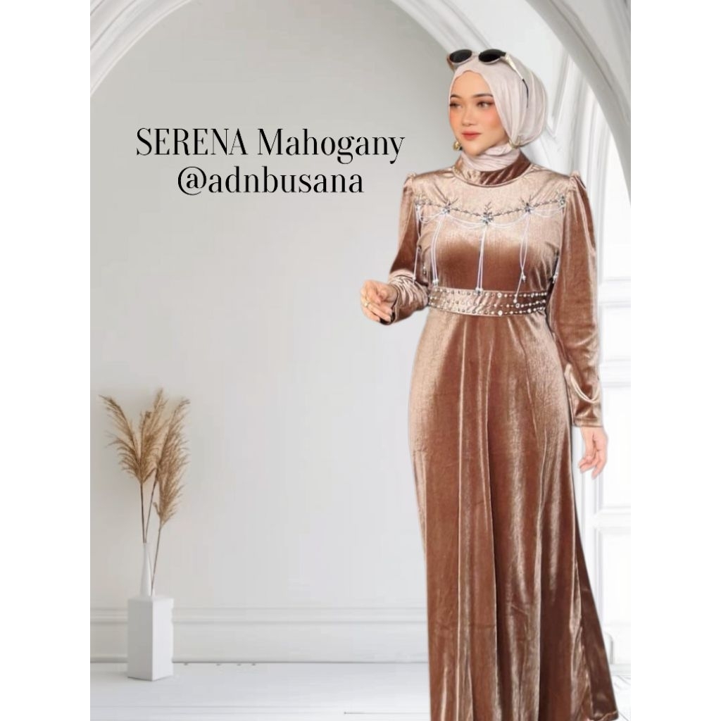 SERENA Dress Bludru gamis kondangan pesta bridemaids lebaran