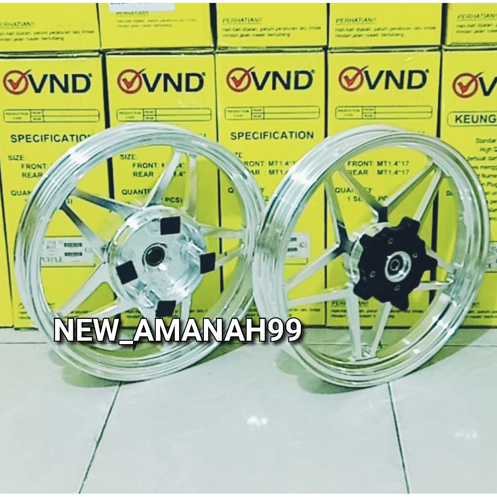 VND VELG V.SPEED GEN 1 R14 UK VELG 1.85/2.15X14 FOR PCX 160 ABS PCX 160 CBS VELG VND V.SPEED V1  VND