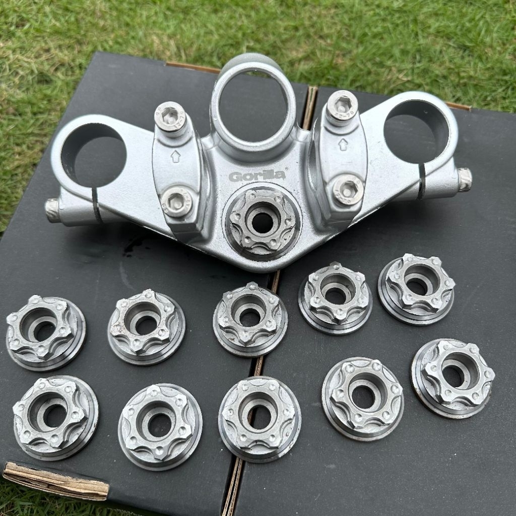 MANISAN RING T ATAS NINJA CNC BAUT 14AN / M10 RING PEMANIS T ATAS NINJA R SS RR RX KING VIXION CB GL