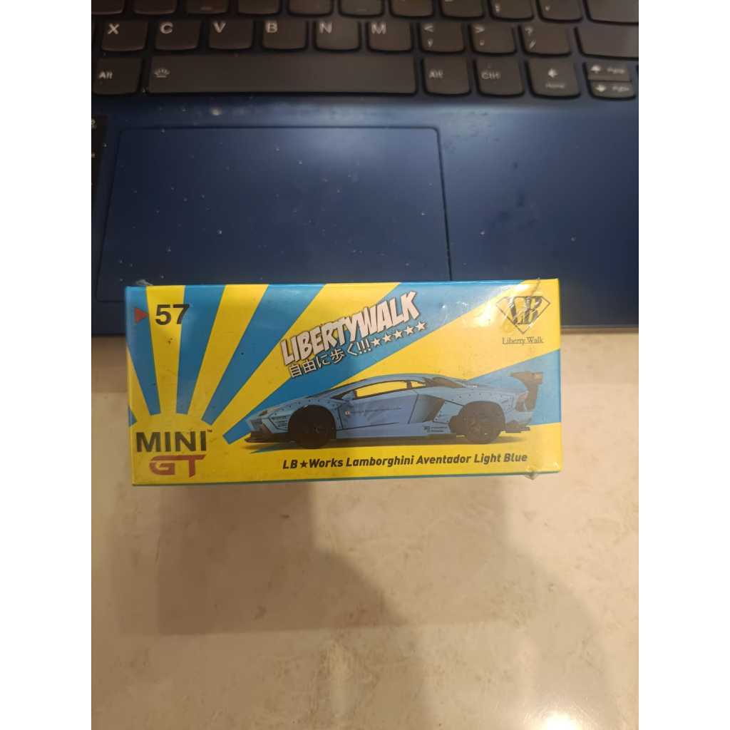 Mini GT 57 LB Works Lamborghini Aventador Light Blue