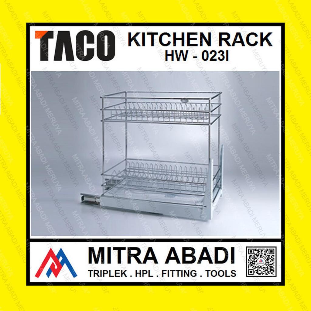 TACO HW 023I 023 I Rak Piring Cabinet Kabinet Bawah Dapur Kitchen Rel