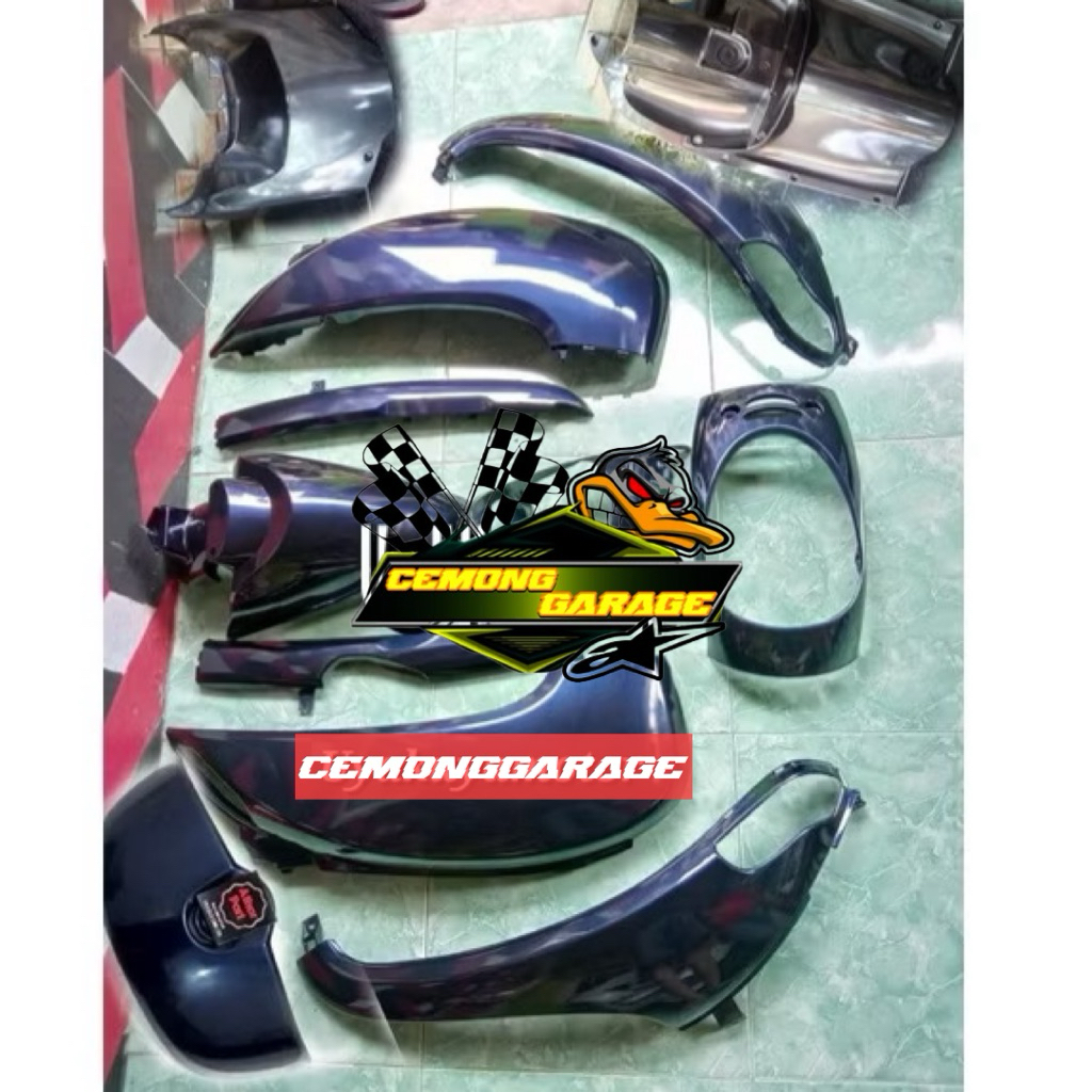 Full Body Halus Scoopy FI Biru Navy Dongker 2013-2016