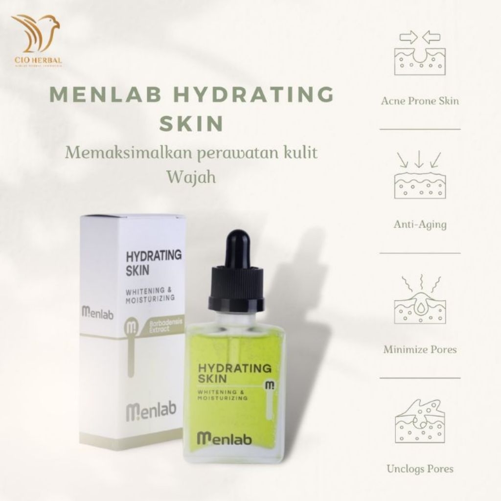 serum manlab hydrating skin pencerah wajah pria