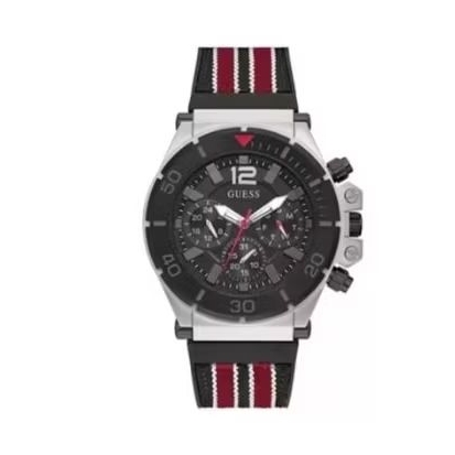 GUESS GW0415G1 HITAM MERAH original