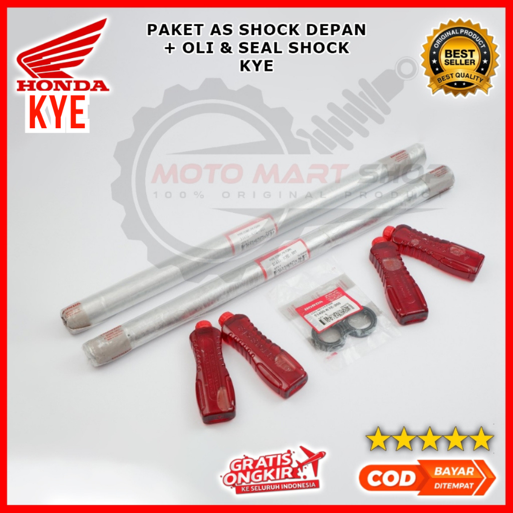 As Shock Depan Mega Pro New FI + Oli & Seal Shock Ori / As Sok Megapro Monoshock Ori - KYE