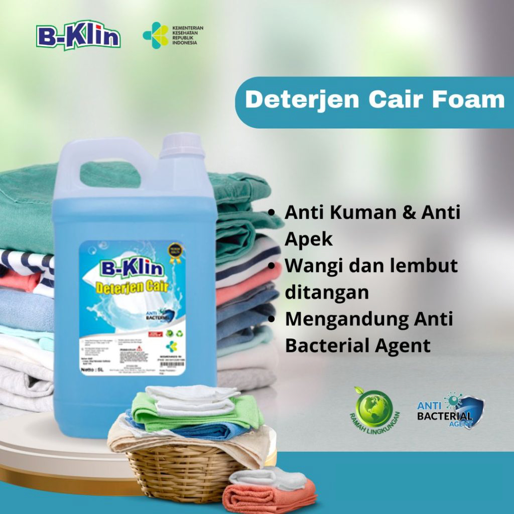 B-Klin Detergen 1L || Sabun Pakaian Laundry B-Klin 5L Aroma Phylux/Lavender
