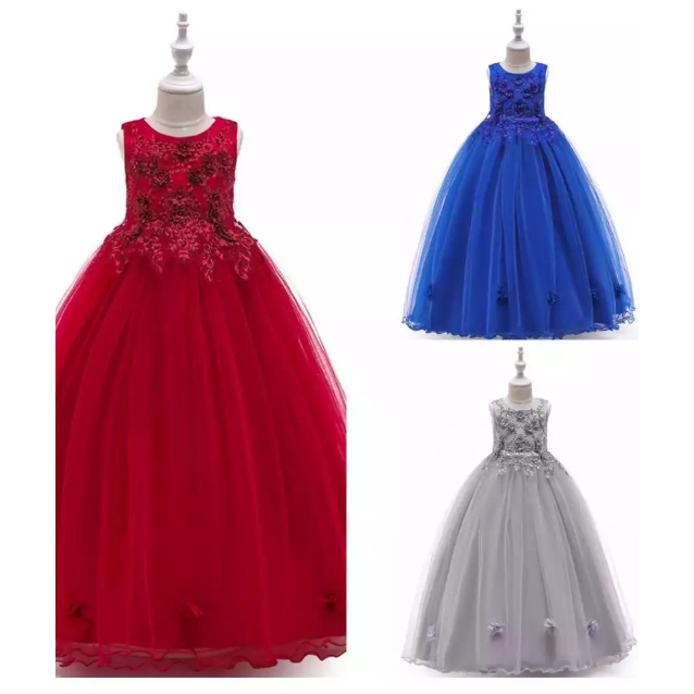 SMP-2025-Gaun natal anak dress natal anak baju natal anak gaun kembang anak dress kembang anak baju 