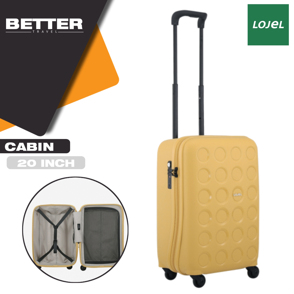 Koper LOJEL 20 inch kabin hardcase kuat tahan banting material polypropylene tsa original