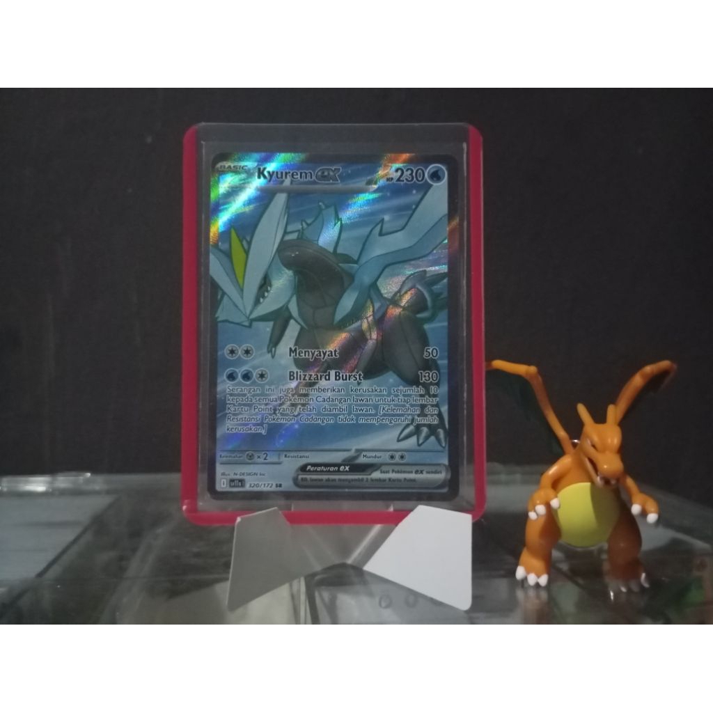 Kyurem EX SR 320/172 sv11s Kartu Pokemon TCG Indonesia Hitam & Putih