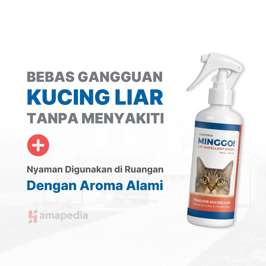 Pengusir Kucing Ampuh / Spray Pengusir Kucing Liar Berak dan Pipis Sembarangan - Minggo