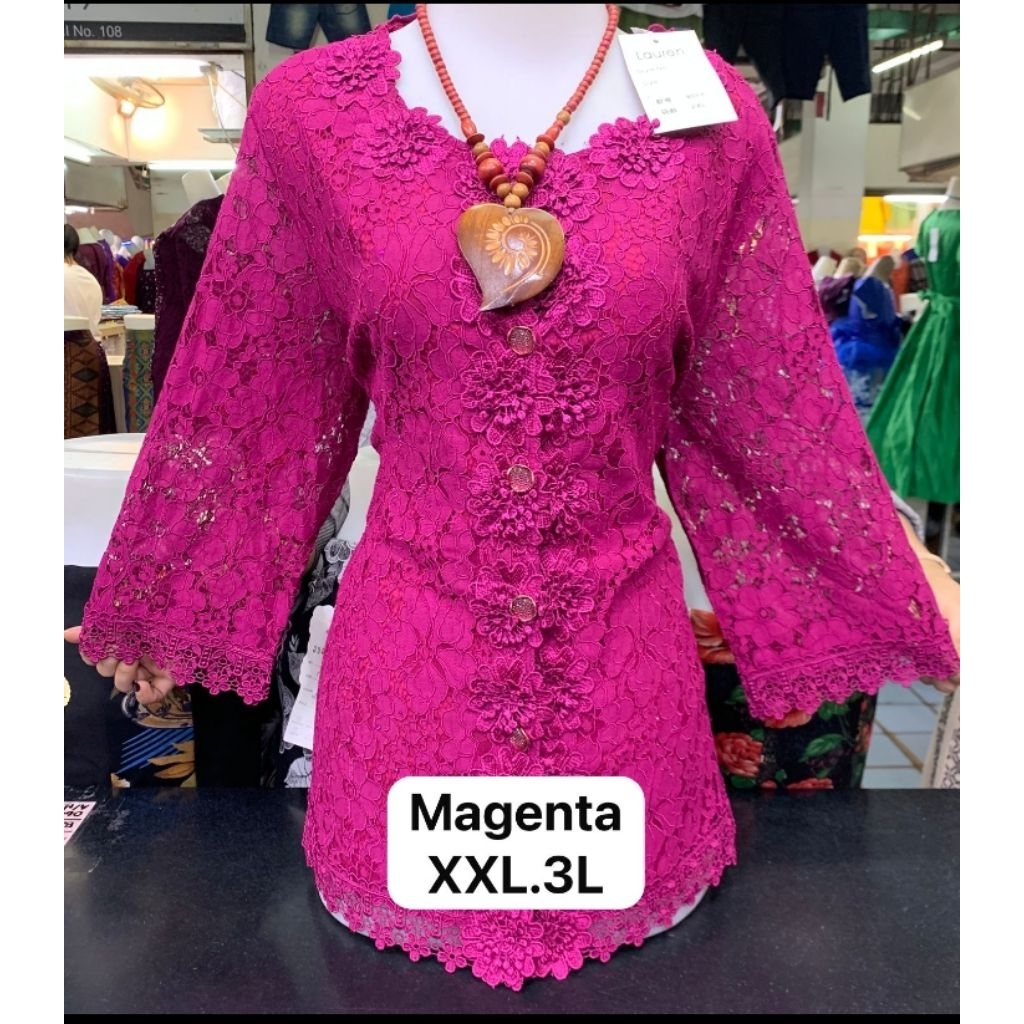Blouse Brokat Laurent CZ Premium Mewah dan Elegan