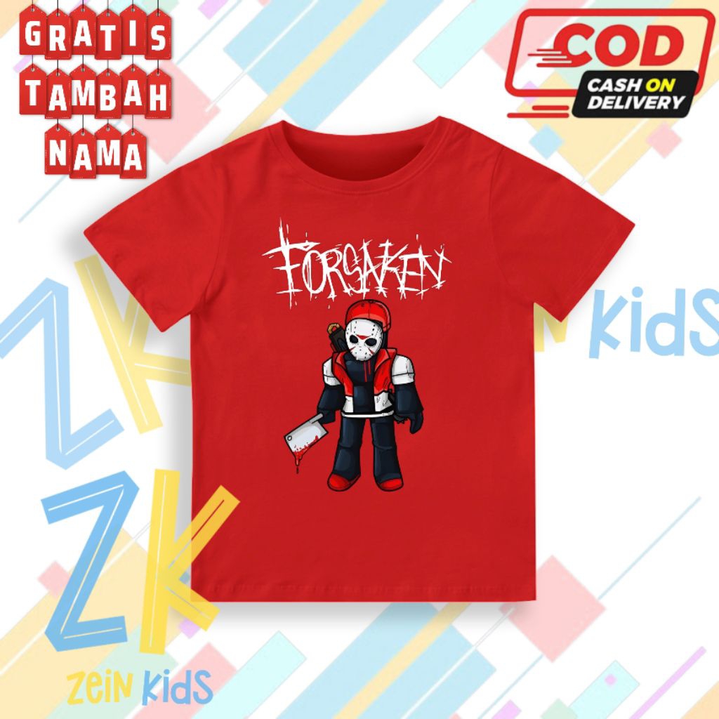 Kaos Anak Forsaken Slasher - Baju Anak Forsaken Slasher - Fashion Anak Forsaken Slasher