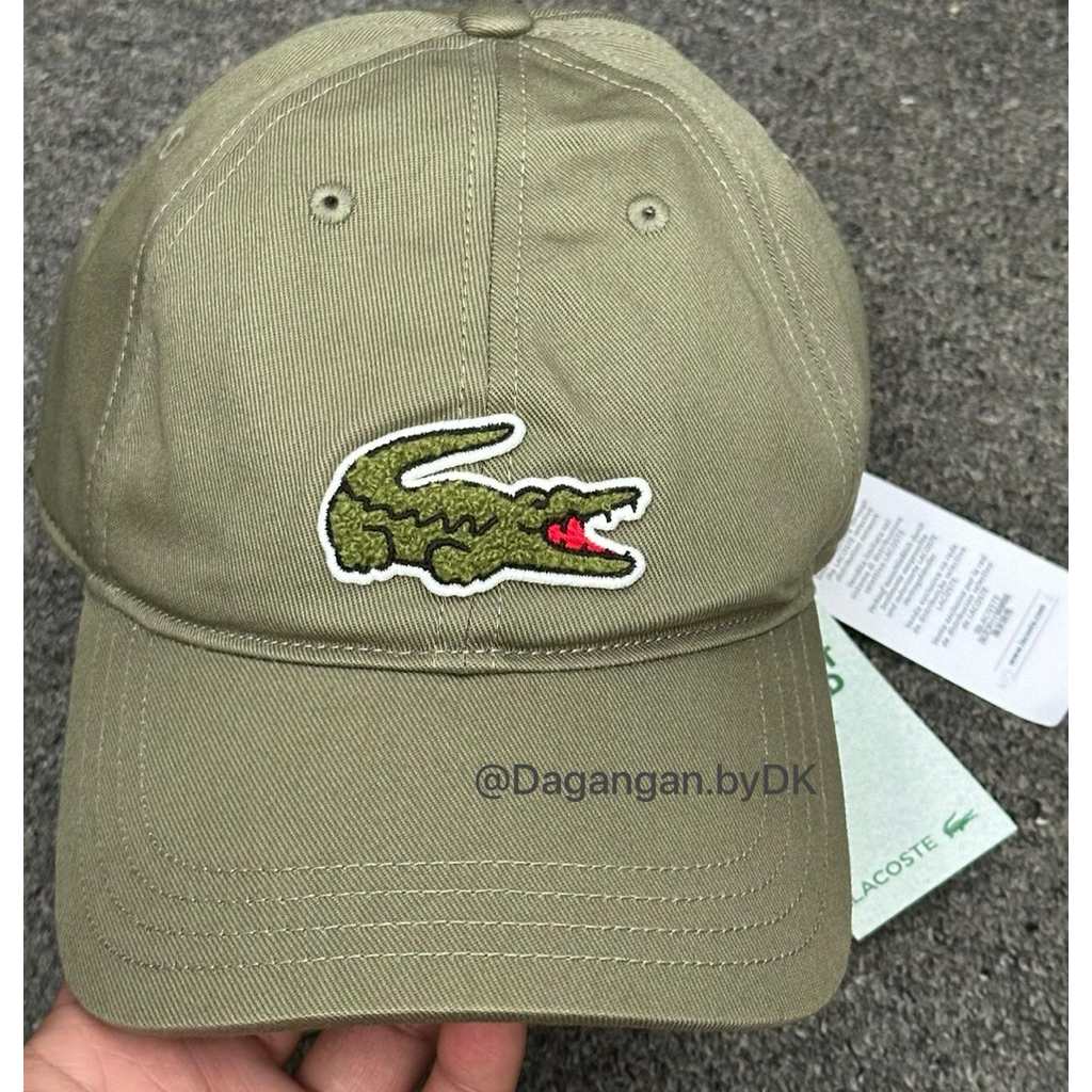 Topi Lacoste Cap 3D Logo Original 100% Green Army (Limited)