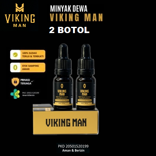 Viking Man Minyak Jarak Ori 100% Pembesar Joni Mayapulut Herbal