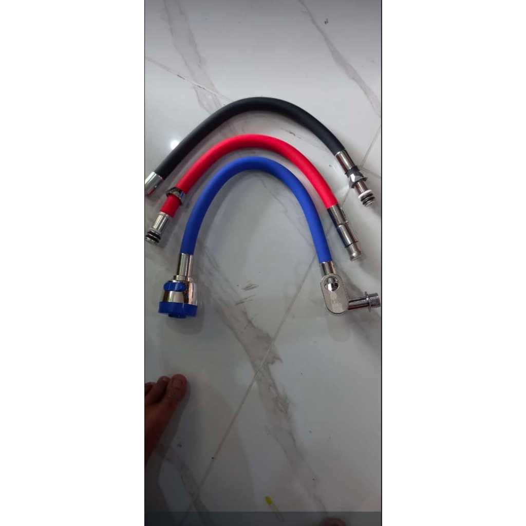 Kran angsa fleksibel wastafel karet warna warni ISCO