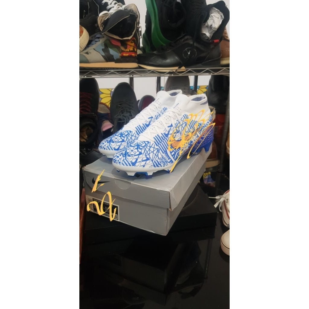 sepatu bola naiki merkurial  size 41 made in bosnia biru putih