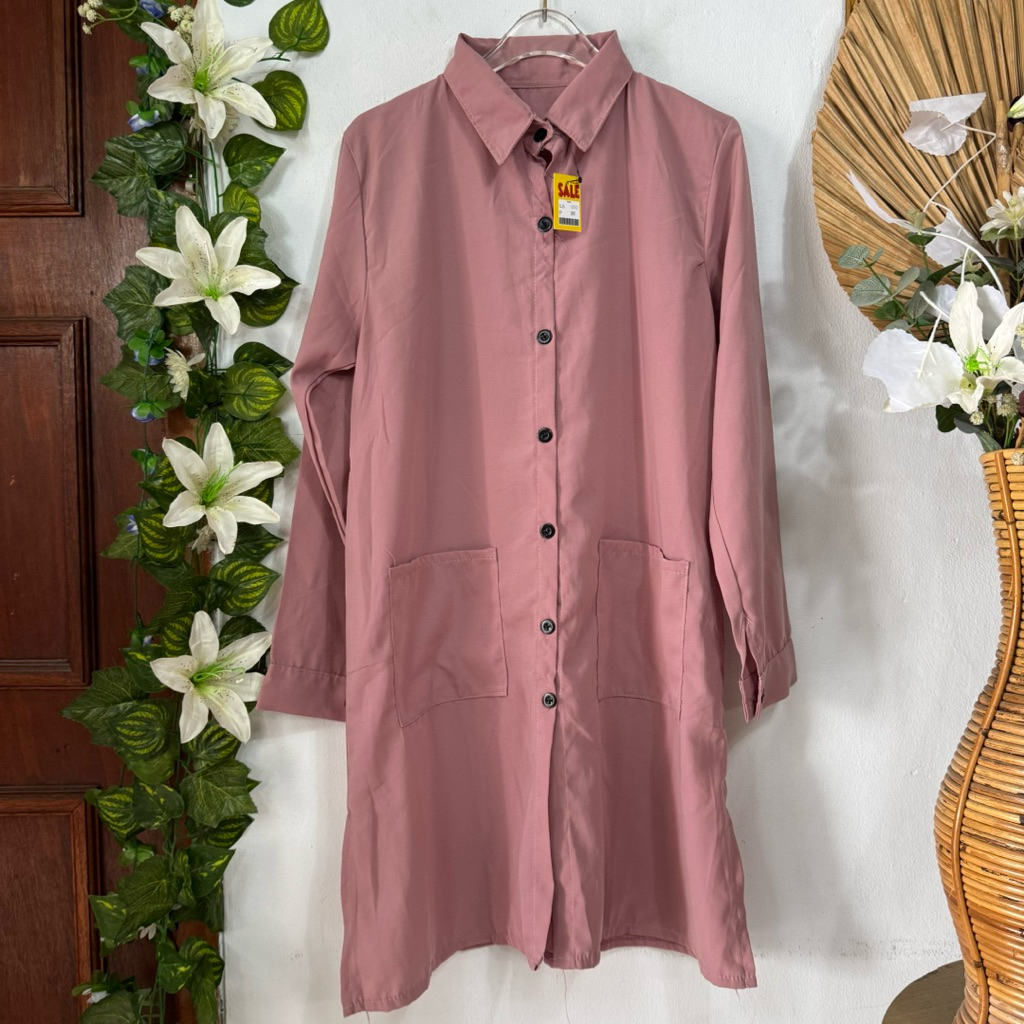 Tunik Dusty Pink Polos