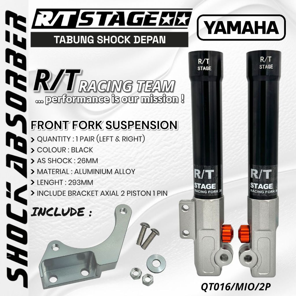 (Terbaik) Bottom Shock Depan Plus Breket Tabung Bottom RT Stage Universal Beat,Vario,Mio,Fino,Mio J,