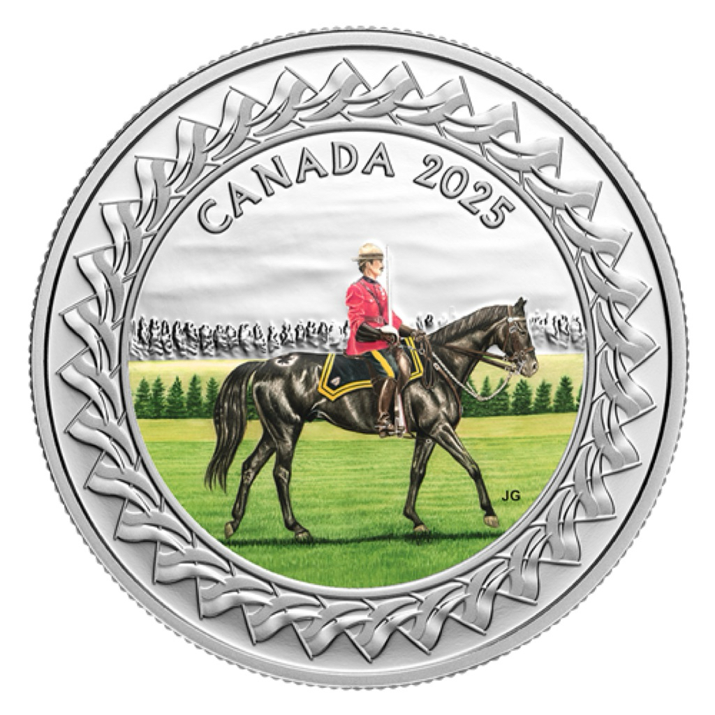 Koin perak Canada 2025 RCMP Musical Ride $20 1 Oz