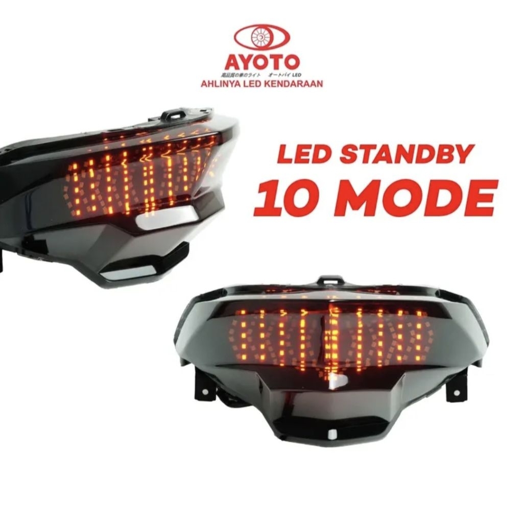 AYOTO Stoplamp Full Set Running Motor Vario Beat FI/ESP & Deluxe LED Kualitas Tinggi Plug and Play
